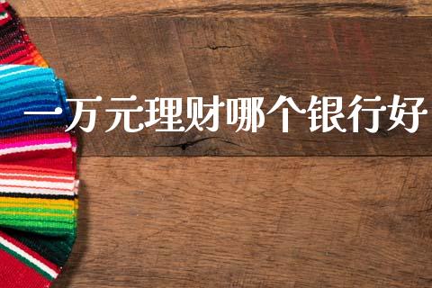 一万元理财哪个银行好_https://cj006.lansai.wang_期货开户_第1张