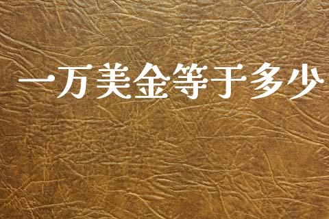 一万美金等于多少_https://cj006.lansai.wang_财经新闻_第1张