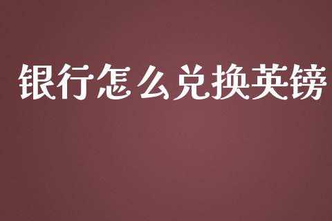 银行怎么兑换英镑_https://cj006.lansai.wang_债券资讯_第1张