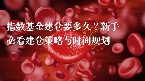 指数基金建仓要多久？新手必看建仓策略与时间规划_https://cj006.lansai.wang_期货开户_第1张