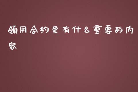 领用合约里有什么重要的内容_https://cj006.lansai.wang_金融监管_第1张