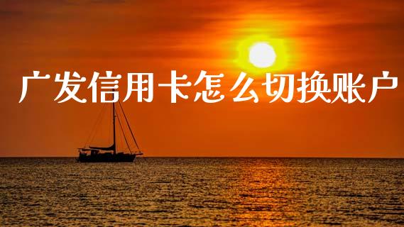 广发信用卡怎么切换账户_https://cj006.lansai.wang_期货开户_第1张