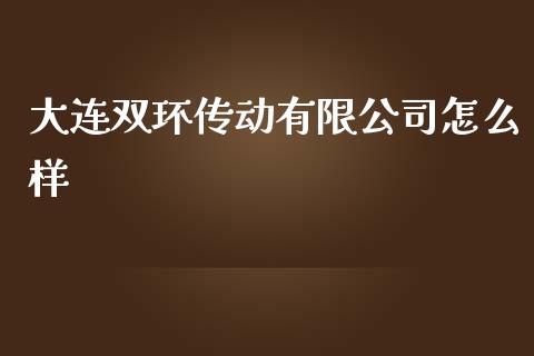 大连双环传动有限公司怎么样_https://cj006.lansai.wang_期货开户_第1张