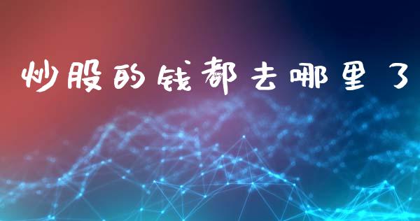 炒股的钱都去哪里了_https://cj006.lansai.wang_债券资讯_第1张