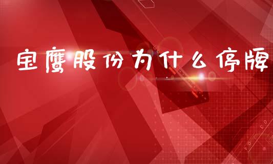 宝鹰股份为什么停牌_https://cj006.lansai.wang_全球市场_第1张