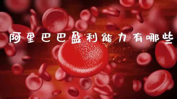 阿里巴巴盈利能力有哪些_https://cj006.lansai.wang_财经新闻_第1张