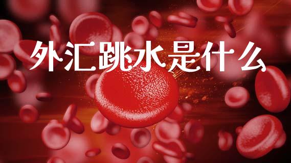 外汇跳水是什么_https://cj006.lansai.wang_债券资讯_第1张