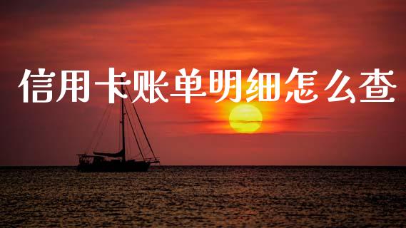 信用卡账单明细怎么查_https://cj006.lansai.wang_债券资讯_第1张