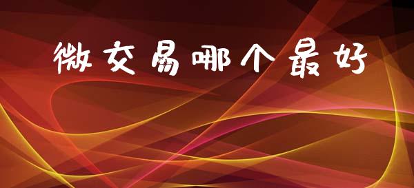 微交易哪个最好_https://cj006.lansai.wang_外汇交易_第1张