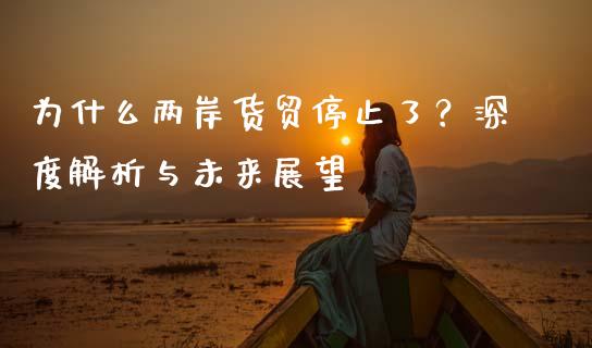 为什么两岸货贸停止了？深度解析与未来展望_https://cj006.lansai.wang_期货开户_第1张