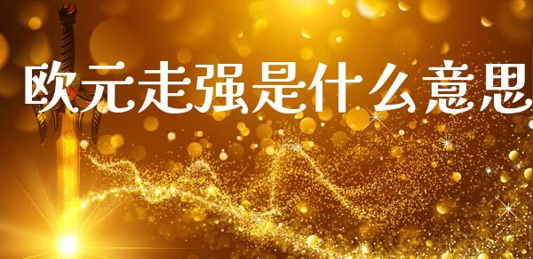 欧元走强是什么意思_https://cj006.lansai.wang_金融监管_第1张