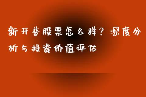 新开普股票怎么样？深度分析与投资价值评估_https://cj006.lansai.wang_财经新闻_第1张