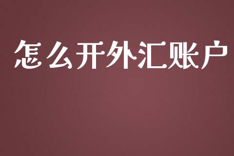 怎么开外汇账户_https://cj006.lansai.wang_期货开户_第1张