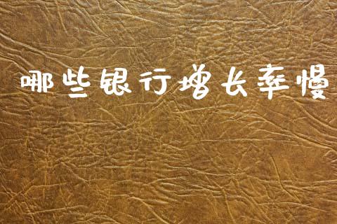 哪些银行增长率慢_https://cj006.lansai.wang_财经新闻_第1张