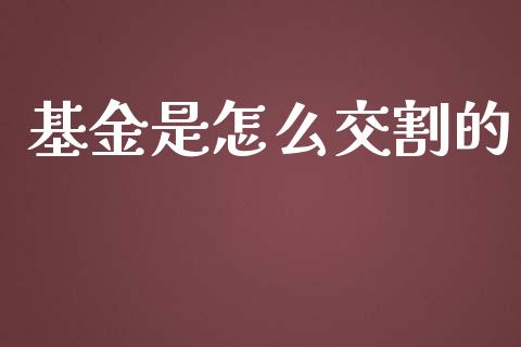 基金是怎么交割的_https://cj006.lansai.wang_金融监管_第1张