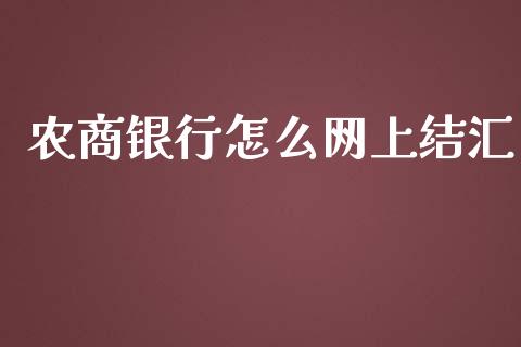 农商银行怎么网上结汇_https://cj006.lansai.wang_全球市场_第1张
