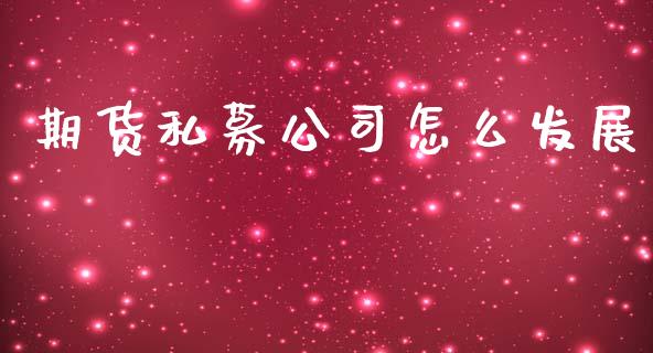 期货私募公司怎么发展_https://cj006.lansai.wang_期货开户_第1张