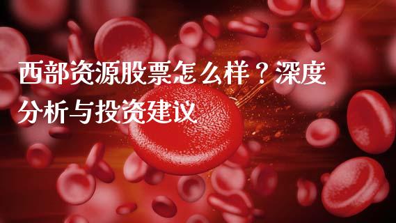 西部资源股票怎么样？深度分析与投资建议_https://cj006.lansai.wang_外汇交易_第1张