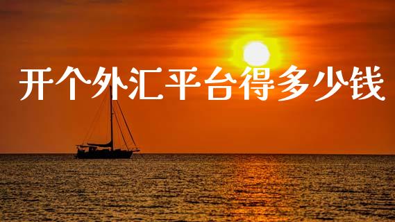开个外汇平台得多少钱_https://cj006.lansai.wang_全球市场_第1张