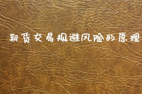 期货交易规避风险的原理_https://cj006.lansai.wang_期货开户_第1张