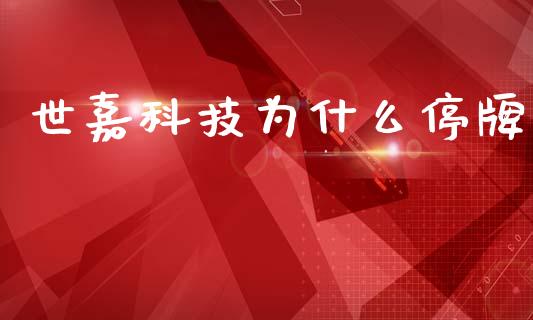 世嘉科技为什么停牌_https://cj006.lansai.wang_外汇交易_第1张