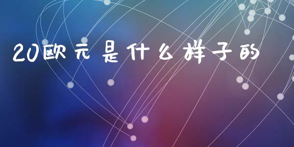 20欧元是什么样子的_https://cj006.lansai.wang_期货开户_第1张
