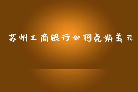 苏州工商银行如何兑换美元_https://cj006.lansai.wang_期货开户_第1张