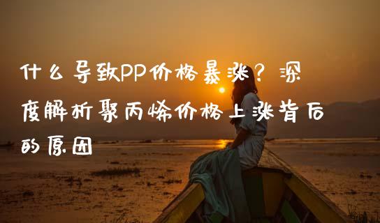 什么导致PP价格暴涨？深度解析聚丙烯价格上涨背后的原因_https://cj006.lansai.wang_债券资讯_第1张