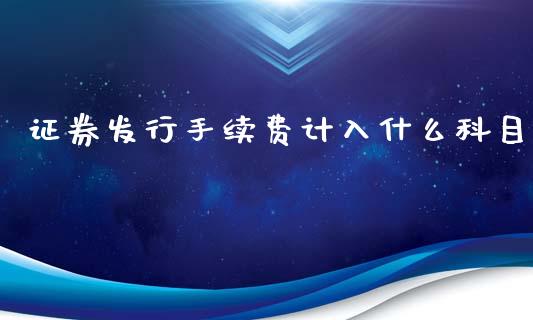 证券发行手续费计入什么科目_https://cj006.lansai.wang_债券资讯_第1张