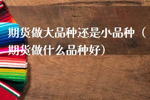 期货做大品种还是小品种(期货做什么品种好)_财经新闻_第1张_期货开户_金融监管_外汇交易_债券资讯_全球市场_财经新闻 期货做大品种还是小品种(期货做什么品种好)_https://cj006.lansai.wang_财经新闻_第1张