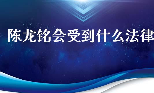 陈龙铭会受到什么法律_https://cj006.lansai.wang_期货开户_第1张