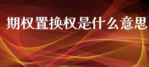 期权置换权是什么意思_https://cj006.lansai.wang_全球市场_第1张