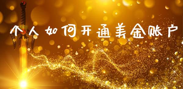 个人如何开通美金账户_https://cj006.lansai.wang_财经新闻_第1张