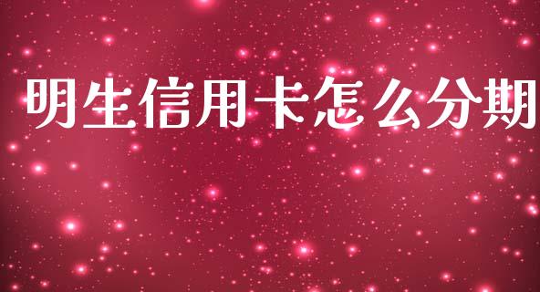 明生信用卡怎么分期_https://cj006.lansai.wang_金融监管_第1张