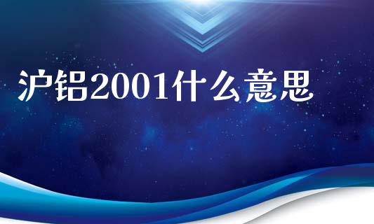 沪铝2001什么意思_https://cj006.lansai.wang_财经新闻_第1张