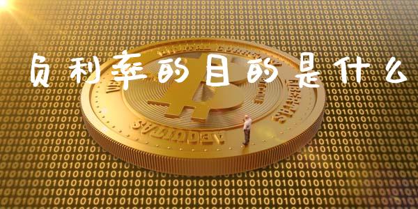 负利率的目的是什么_https://cj006.lansai.wang_金融监管_第1张