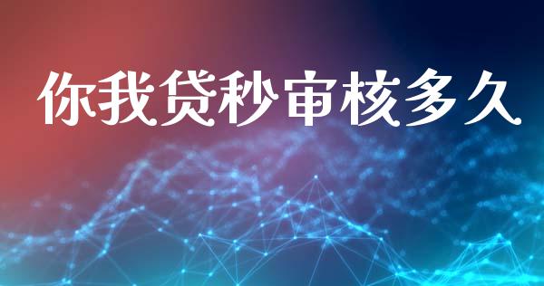 你我贷秒审核多久_https://cj006.lansai.wang_债券资讯_第1张