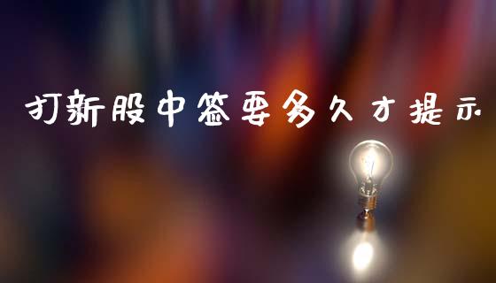 打新股中签要多久才提示_https://cj006.lansai.wang_全球市场_第1张