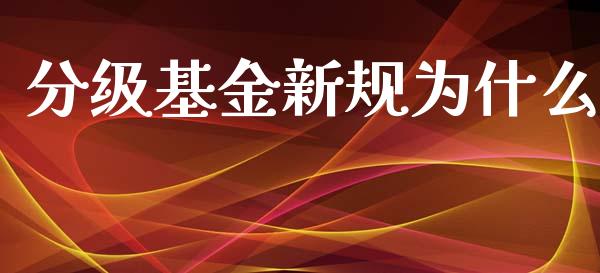 分级基金新规为什么_https://cj006.lansai.wang_债券资讯_第1张