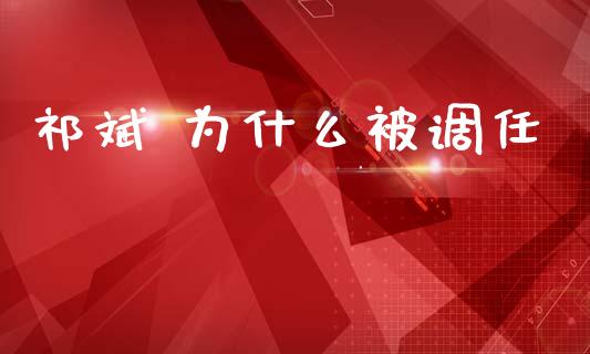 祁斌 为什么被调任_https://cj006.lansai.wang_全球市场_第1张