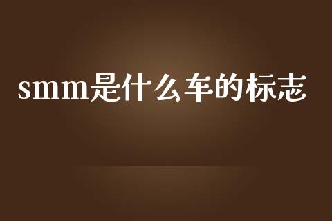 smm是什么车的标志_https://cj006.lansai.wang_债券资讯_第1张