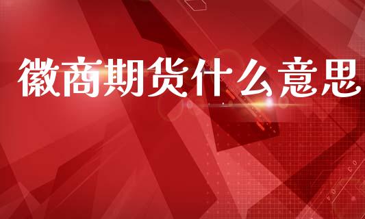 徽商期货什么意思_https://cj006.lansai.wang_债券资讯_第1张