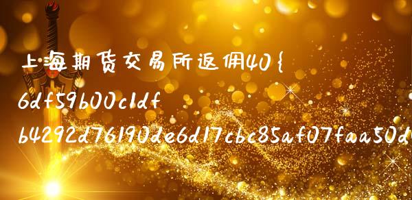 上海期货交易所返佣40%_https://cj006.lansai.wang_外汇交易_第1张