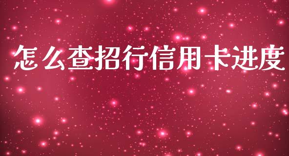 怎么查招行信用卡进度_https://cj006.lansai.wang_期货开户_第1张