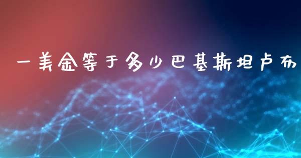 一美金等于多少巴基斯坦卢布_https://cj006.lansai.wang_外汇交易_第1张
