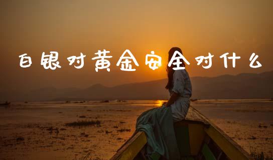 白银对黄金安全对什么_https://cj006.lansai.wang_金融监管_第1张