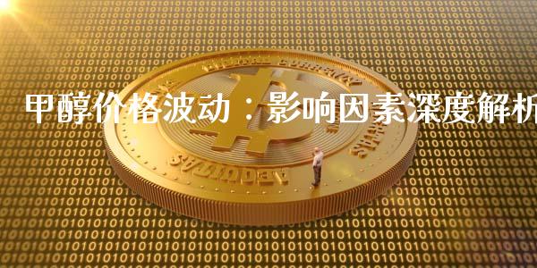 甲醇价格波动：影响因素深度解析_https://cj006.lansai.wang_外汇交易_第1张