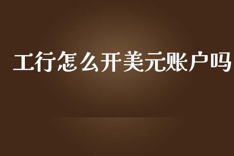 工行怎么开美元账户吗_https://cj006.lansai.wang_外汇交易_第1张