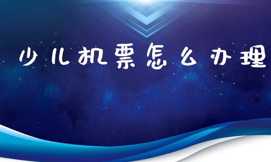 少儿机票怎么办理_https://cj006.lansai.wang_债券资讯_第1张
