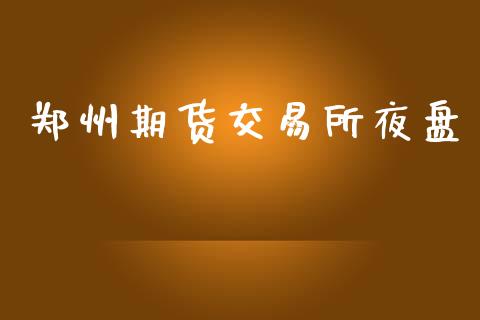 郑州期货交易所夜盘_https://cj006.lansai.wang_财经新闻_第1张